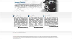 Desktop Screenshot of opony-chinskie.eu